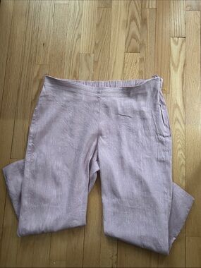 J. Jill Light Lavender Linen Blend Pants